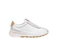Geox Metropoli - Zapatillas bajas para mujer, color blanco, D655JA08532C1236, Blanco Y Gris Claro, 38 EU