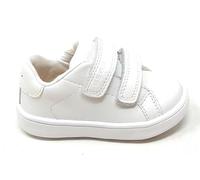 Geox Minicub B656TA Zapato blanco para niño de doble capa, plantilla extraíble de piel, ergonómico y amortiguado, Color blanco., 23 EU