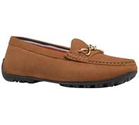 Geox Mocasines D Cosmopolis + Grip para mujer, coñac, 39 EU