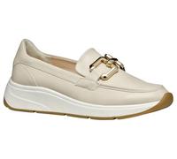 Geox Mocasines D Cristael B para Mujer, Gris Pardo Claro, 2 UK