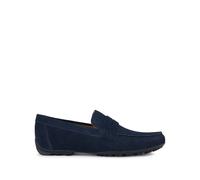 GEOX Mocasines de piel transpirables Kosmopolis + Grip. Color Azul Marino