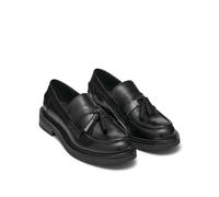 GEOX Mocasines transpirables de piel Serilda con borlas. Color Negro