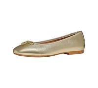 Geox Mujer D New Palmaria F Ballet Flat, LT Oro/Cream, 41 EU