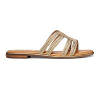 Geox Mujer D Sozy Plus A Flat Sandal, DK Gold, 40 EU
