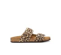 GEOX Mules Brionia con hebilla grande. Color Leopardo