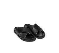 GEOX Mules planos de piel Adelash. Color Negro