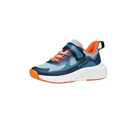 Geox Pro-Ran J65P7F - Zapatillas deportivas para niño, color azul marino y naranja, con cordones, ergonómicas, amortiguadas, Azul Marino Naranja, 28 EU