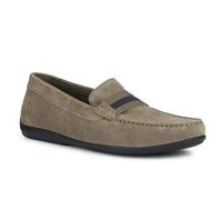 Geox Respira Ascanio U450WA Dove Grey Mocasin Slip On Piel Nubuck Hombre