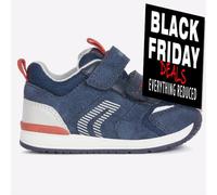 Geox Rishon IMPERMEABLE Para Bebés Niños Con Cierre De Toque Zapatillas Marinas