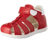Geox Sandal para bebé niño B Macchia Boy, Rojo Blanco, 20 EU Estrecho