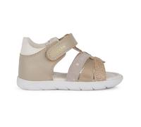 Geox Sandalia B Alul C para niña, Beige Lt Gold, 24 EU