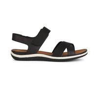 Geox D Sandal Vega B, Sandalias Deportivas Mujer, Negro, 37 EU