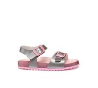 Geox Sandalia J Adriel para niña, color rosa plateado, talla 25 EU