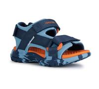 Geox Sandalia J Borealis Boy E para niños, Lt Blue Navy, 28 EU