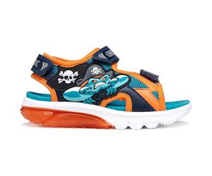 Geox Sandalia J Ciberdron B para niño, Naranja petróleo, 1.5 UK