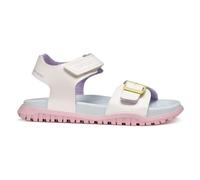 Geox Sandalia J Fusbetto Gi para niñas, White Multicolor, 31 EU