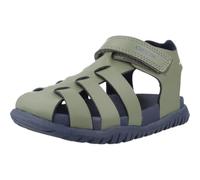 GEOX Sandalias cerradas FUSBETTO, aptas para el agua. Color verde/azul oscuro