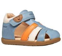 Geox Sandalia para bebé B Machia Boy, LT Sky/Naranja, talla 23 EU