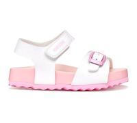 Geox Sandalia para niña B Chalki, color blanco/rosa, talla 20 EU