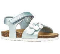 Geox Sandalia para niña B Chalki Girl, color azul, talla 20 EU