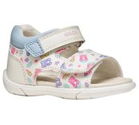 Geox Sandalia para niña B ZAPITO Girl White/LT Blue, talla 25 EU