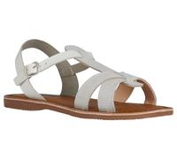 Geox Sandalia para niña J Eolie Girl, Blanco, 30 EU
