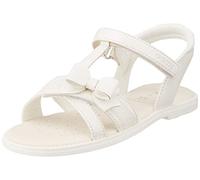 Geox Sandalia para niña J Karly Girl, Blanco, 24 EU