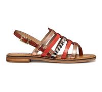 Geox Sandalia plana D MADDALUSIAC B para mujer, oro rosa/ladrillo, talla 38,5 EU