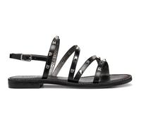 Geox Sandalia plana para mujer D Maddalusiac H, Negro, 40 EU