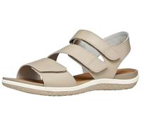 Geox Sandalia plana para mujer D Vega A, color arena, 39 EU