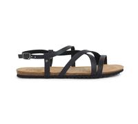 Geox Sandalia plana para niña D Brionia Low B, Negro, 40 EU
