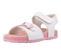 Geox Sandalias B Chalki para niña, color blanco/rosa, talla 26 EU