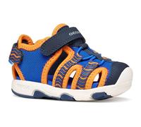Geox Sandalias B Multy Boy A para bebé, color azul y naranja, talla 22 EU