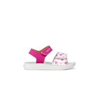 Geox Sandalia para bebé niña B LIGHTFLOPPY, fucsia/blanca, talla 22 EU