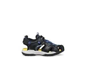 GEOX Sandalias cerradas BOREALIS. Color negro/gris