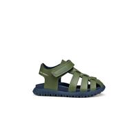 Geox B FUSBETTO BO Sandal, SAGE/Navy, 27 EU