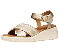 Geox Sandalias D Meliconia G para mujer, LT dorado/papiro, talla 37 EU