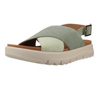Geox Sandalias D XAND 2.1S E cuña para mujer, oliva/LT Green, 38 EU