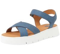 Geox Sandalias de cuña D Dandra 40 C para mujer, gris, 38 EU