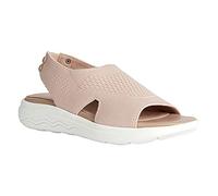 Geox Sandalias de Mujer Spherica Ec5 Multicolor, Deportivas, Color Carne, 37 EU