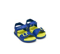 Geox - J SANDAL FUSBETTO BO, Sandalia Niños, Royal/Fluo Yellow,