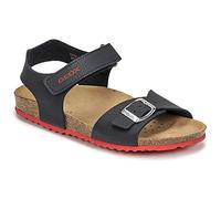 Geox J Ghita Boy B, Sandalias para Niño, Multicolor (Navy/Red), 31 EU