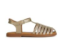 Geox Sandalias J Karly Girl para mujer, platino, 38 EU