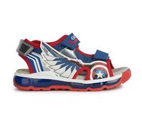 Geox Sandalias J para niño Android Boy, azul, rojo, 11 UK Child