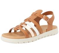 Geox Sandalias J Soleima para mujer, Brandy Cobre, 38 EU