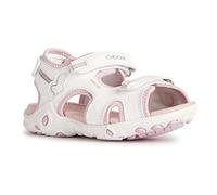 Geox J Sandal Whinberry G, Sandalia, Blanco y Rosa, 31 EU