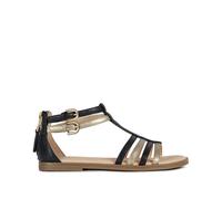 GEOX Sandalias Karly. Color negro/dorado