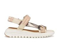 Geox D Flextride S D, Sandalia de cuña Mujer, Papyrus Dk Beige, 40 EU
