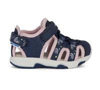 Geox Sandalias para niña B Multy Girl, Navy Lt Pink, 25 EU