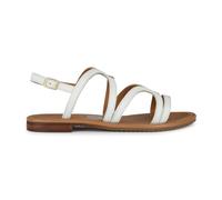 Geox D Sozy S Y, Sandalia Plana Mujer, Blanco, 37 EU